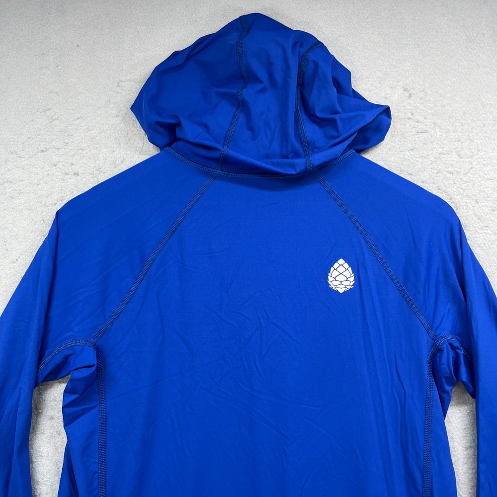 Stio Hoodie Mens S Blue Long Sleeve Sun Shirt Performance Hiking Active Fishing - Picture 4 of 9